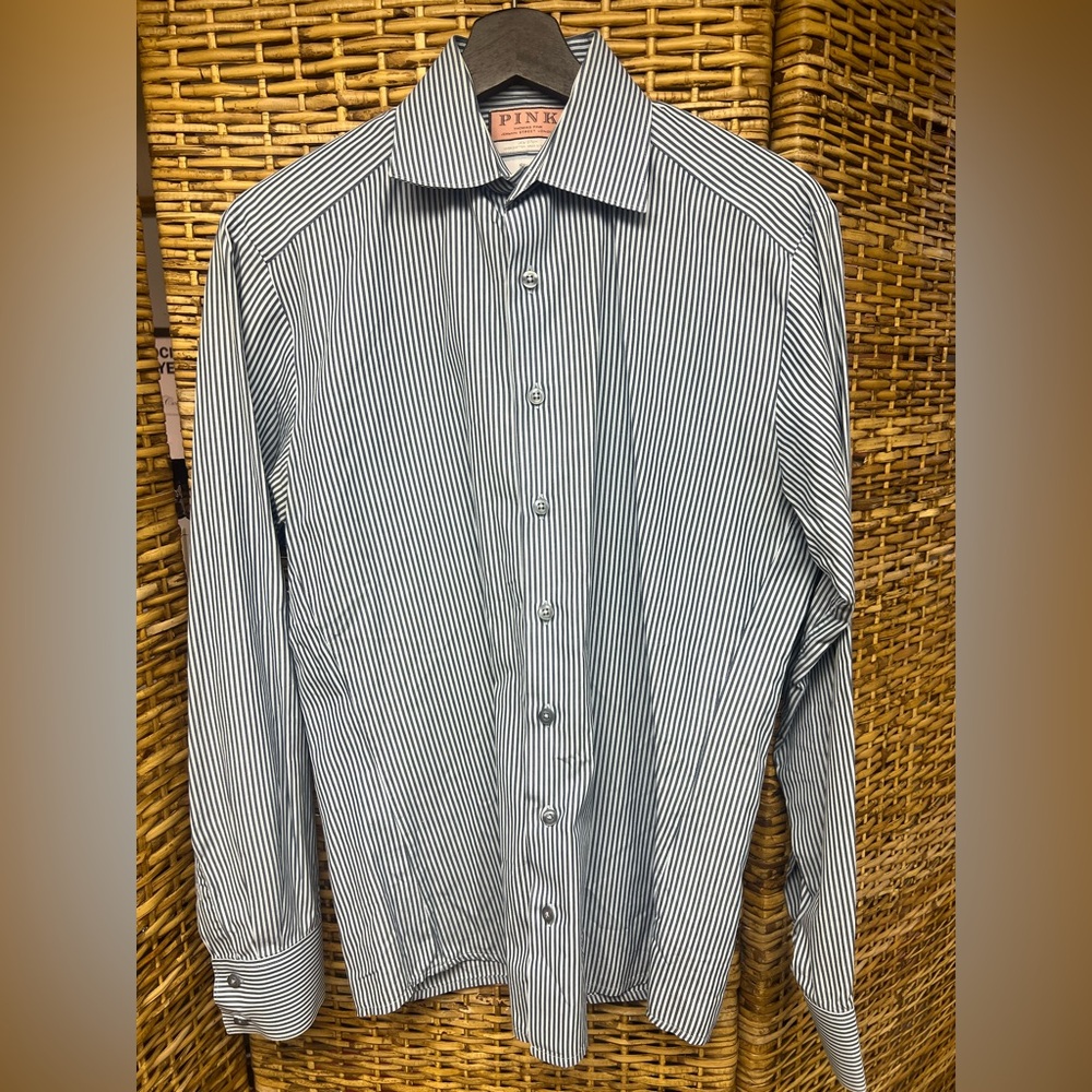 Thomas Pink- Mens Slim Fit: 14-1/2, 37 cm, Pre-Owned
